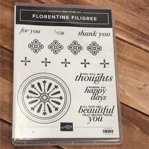 NIP STAMPIN' UP! 148822 FLORENTINE FILIGREE PHOTOPOLYMER STAMP SET OF 9
